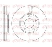 2x Disco de freno Eje delantero ventilado 6419.10 REMSA para CHRYSLER DODGE