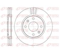 2x Disco de freno Eje delantero ventilado 6449.10 REMSA para PEUGEOT 406