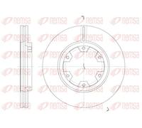 2x Disco de freno Eje delantero ventilado 6466.10 REMSA para NISSAN FORD