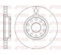 2x Disco de freno Eje delantero ventilado 6479.10 REMSA para ALFA ROMEO LANCIA