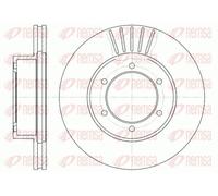 2x Disco de freno Eje delantero ventilado 6501.10 REMSA para TOYOTA 4 RUNNER II