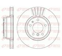 2x Disco de freno Eje delantero ventilado 6509.10 REMSA para BMW 7
