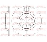 2x Disco de freno Eje delantero ventilado 6546.10 REMSA para AUDI SKODA VW SEAT