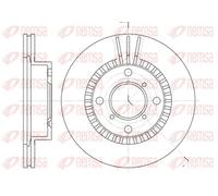 2x Disco de freno Eje delantero ventilado 6553.10 REMSA para SUZUKI BALENO