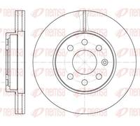 2x Disco de freno Eje delantero ventilado 6573.10 REMSA para DAEWOO NUBIRA Sedán