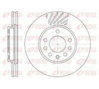 2x Disco de freno Eje delantero ventilado 6584.10 REMSA para OPEL RENAULT