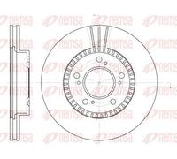 2x Disco de freno Eje delantero ventilado 6586.10 REMSA para HONDA LEGEND II