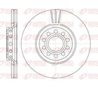 2x Disco de freno Eje delantero ventilado 6596.10 REMSA para AUDI VW SKODA SEAT