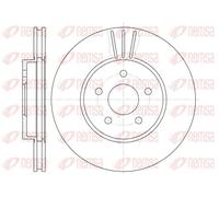 2x Disco de freno Eje delantero ventilado 6607.10 REMSA para FORD JAGUAR