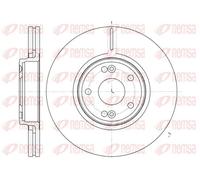 2x Disco de freno Eje delantero ventilado 6612.10 REMSA para RENAULT LAGUNA II