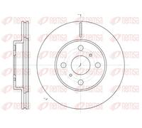 2x Disco de freno Eje delantero ventilado 6635.10 REMSA para TOYOTA BMW