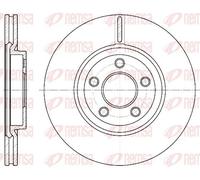 REMSA 2x Disco de Freno Delantero Ø280mm Apto para Chrysler PT Cruiser _ 2.0 2.2