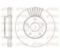 REMSA 2x Disco de Freno Delantero Ø275mm Ventilado para Toyota Rav 4 II Kia