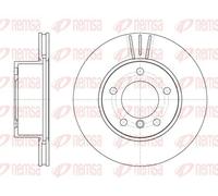 2x Disco de freno Eje delantero ventilado 6651.10 REMSA para BMW 1