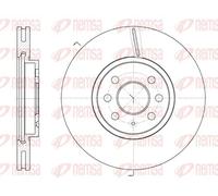 2x Disco de freno Eje delantero ventilado 6685.10 REMSA para OPEL ASTRA H