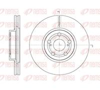 2x Disco de freno Eje delantero ventilado 6701.10 REMSA para TOYOTA AVENSIS