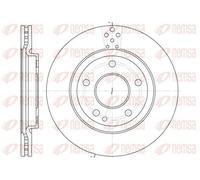 2x Disco de freno Eje delantero ventilado 6748.10 REMSA para MERCEDES-BENZ VANEO
