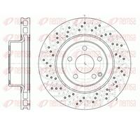 2x Disco de freno Eje delantero ventilado 6780.10 REMSA para MERCEDES-BENZ