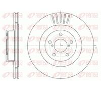 REMSA 2x Disco de Freno Delantero Ø294mm Ventilado para Subaru XV Forester