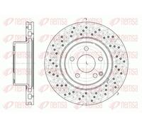 2x Disco de freno Eje delantero ventilado 6817.10 REMSA para MERCEDES-BENZ