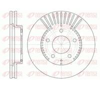 2x Disco de freno Eje delantero ventilado 6840.10 REMSA para MAZDA XEDOS 6