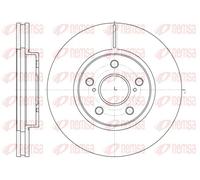 2x Disco de freno Eje delantero ventilado 6862.10 REMSA para TOYOTA PREVIA II