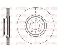 2x Disco de freno Eje delantero ventilado 6866.10 REMSA para VOLVO XC90 I S60 I