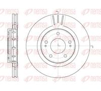 2x Disco de freno Eje delantero ventilado 6896.10 REMSA para MITSUBISHI CITROËN
