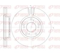 2x Disco de freno Eje delantero ventilado 6985.10 REMSA para HONDA ACCORD VI