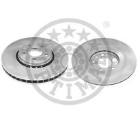 2x Disco de freno Eje delantero ventilado BS-8302HC OPTIMAL para RENAULT CLIO IV