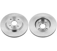 2x Disco de freno Eje delantero ventilado BS-8738C OPTIMAL para MAZDA 2