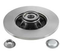 2x Disco de freno Eje trasero, derecha macizo KF159.60U SNR para CITROËN PEUGEOT