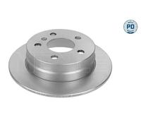 2x Disco de freno Eje trasero macizo 015 523 0027/PD MEYLE para MERCEDES-BENZ