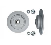 2x Disco de freno Eje trasero macizo 1031025 KAMOKA para RENAULT SCÉNIC II