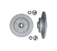 2x Disco de freno Eje trasero macizo 1031063 KAMOKA para RENAULT SCÉNIC III