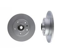 2x Disco de freno Eje trasero macizo 1031066 KAMOKA para RENAULT FLUENCE