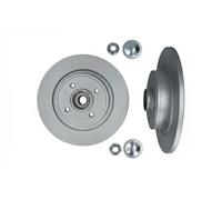 2x Disco de freno Eje trasero macizo 1031134 KAMOKA para RENAULT MEGANE Scénic