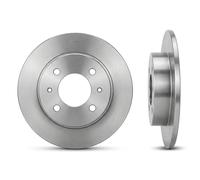 2x Disco de freno Eje trasero macizo 1031772 KAMOKA para MITSUBISHI VOLVO
