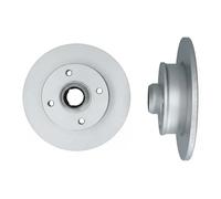 2x Disco de freno Eje trasero macizo 103274 KAMOKA para VW SEAT