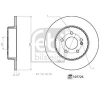 FEBI BILSTEIN Discos de freno para MERCEDES-BENZ: Classe C (Ref: 107726)