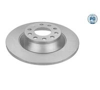 2x Disco de freno Eje trasero macizo 115 523 0027/PD MEYLE para AUDI A6 C6