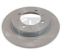 2x Disco de freno Eje trasero macizo 14925 FEBI BILSTEIN para MITSUBISHI VOLVO