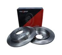 2x Disco de freno Eje trasero macizo 19-1215 MAXGEAR para PEUGEOT 607