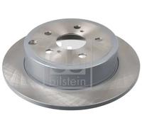 2x Disco de freno Eje trasero macizo 27238 FEBI BILSTEIN para TOYOTA