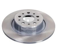 2x Disco de freno Eje trasero macizo 43850 FEBI BILSTEIN para ALFA ROMEO 156 GT