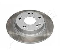 2x Disco de freno Eje trasero macizo 61-04-412C ASHIKA para HONDA CIVIC IX Sedán