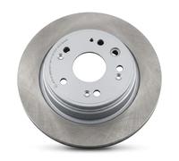 2x Disco de freno Eje trasero macizo 61-04-496C ASHIKA para HONDA STREAM FR-V