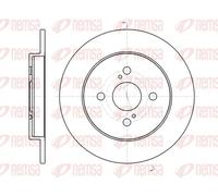 2x Disco de freno Eje trasero macizo 61004.00 REMSA para TOYOTA YARIS IQ