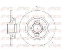 2x Disco de freno Eje trasero macizo 61058.00 REMSA para CITROËN PEUGEOT