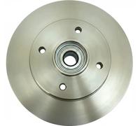 2x Disco de freno Eje trasero macizo 6110723 METZGER para PEUGEOT CITROËN